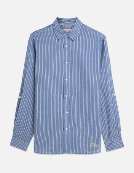 ΠΟΥΚΑΜΙΣΟ LINEN STRIPED