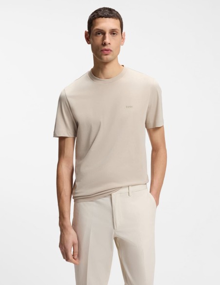 COTTON-JERSEY T-SHIRT WITH RUBBER PRINT LOGO