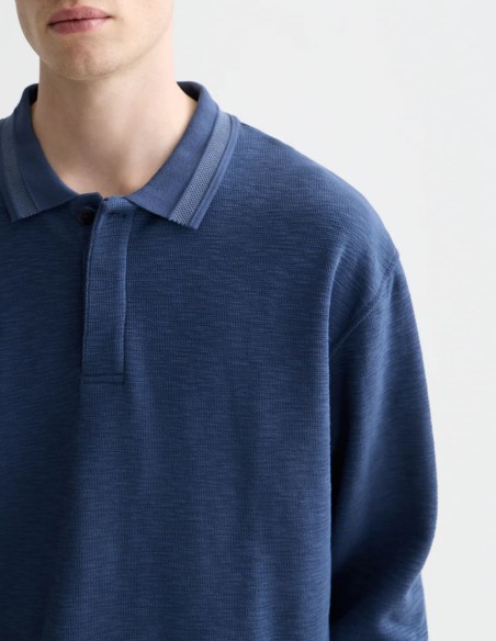 STRUCTURED RELAXED FIT POLO SHIRT