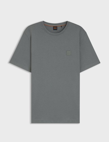 COTTON T-SHIRT WITH LOGO PATCH
