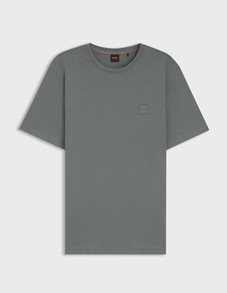 COTTON T-SHIRT WITH LOGO PATCH