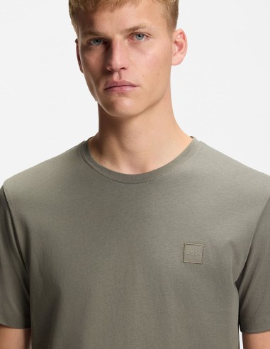 COTTON T-SHIRT WITH LOGO PATCH