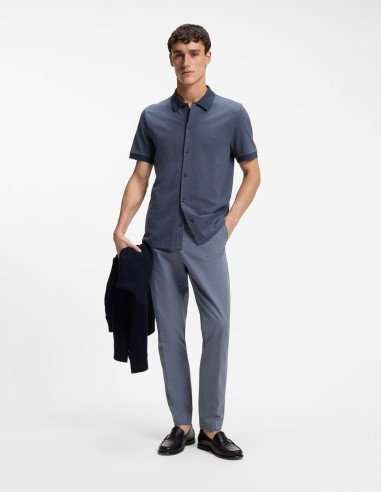 SLIM FIT PANTS IN A STRETCH-COTTON