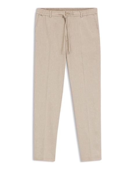 MODERN-FIT TROUSERS IN A LINEN BLEND
