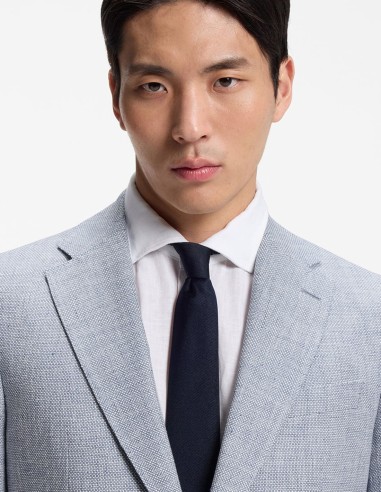 SLIM FIT JACKET WITH PUPPYTOOTH PATTERN