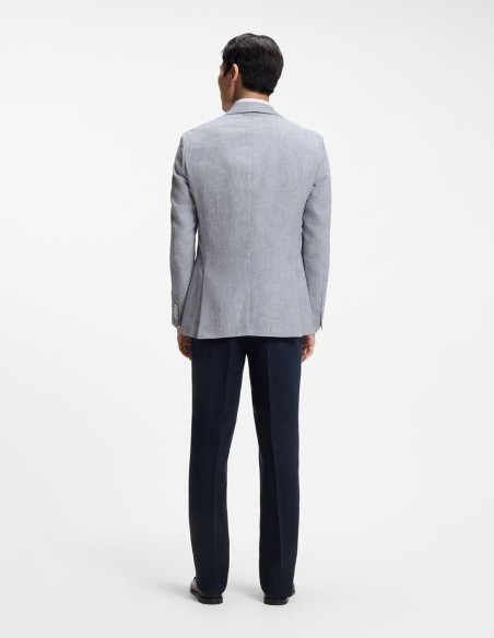 SLIM FIT JACKET WITH PUPPYTOOTH PATTERN