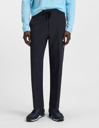 TAPERED FIT TROUSERS WITH...