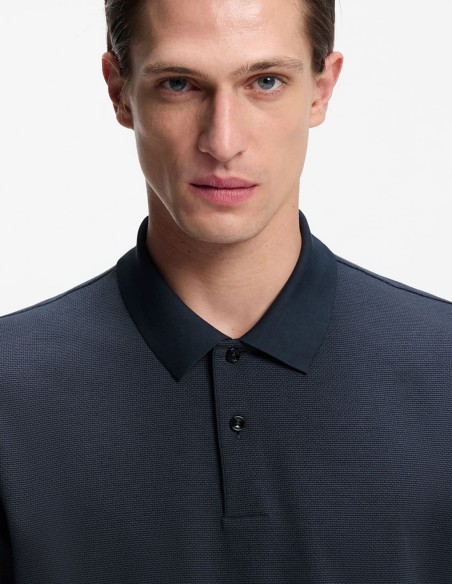 ΜΠΛΟΥΖΑ POLO BUBBLE-STRUCTURE COTTON