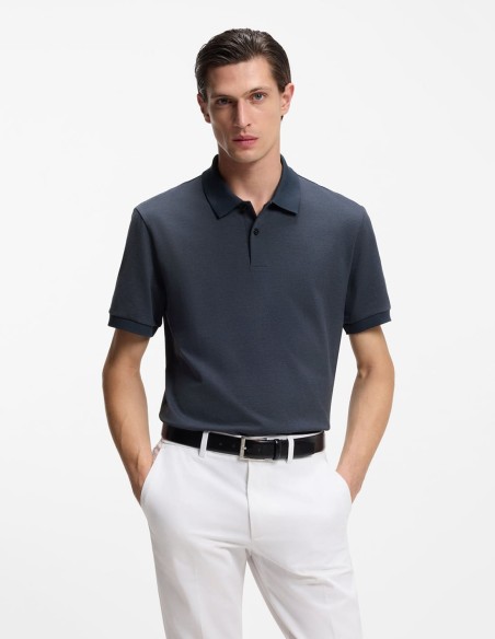ΜΠΛΟΥΖΑ POLO BUBBLE-STRUCTURE COTTON