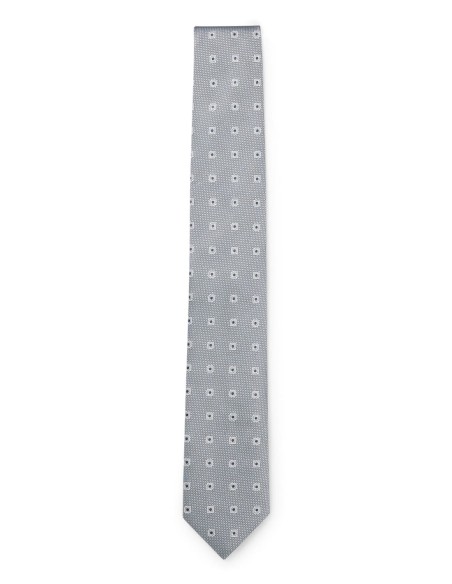 JACQUARD-PATTERN TIE IN SILK