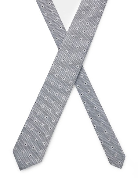 JACQUARD-PATTERN TIE IN SILK