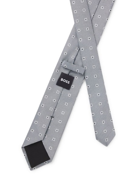 JACQUARD-PATTERN TIE IN SILK