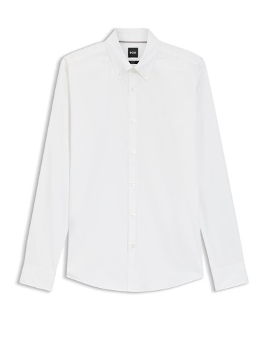 SLIM FIT SHIRT IN COTTON BLEND POPLIN