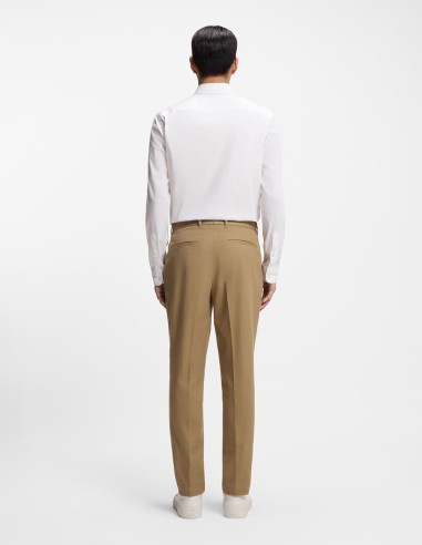 SLIM FIT SHIRT IN COTTON BLEND POPLIN