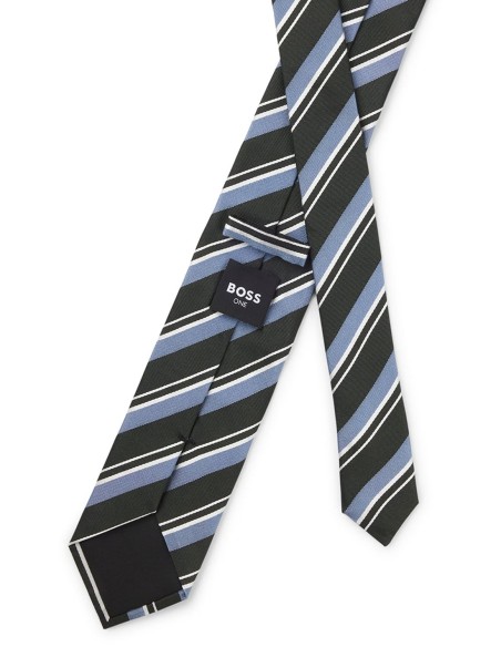 SILK TIE WITH JACQUARD PATTERN