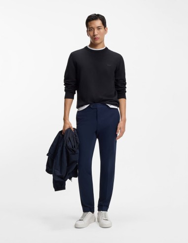 COTTON SWEATER WITH EMBROIDERED LOGO