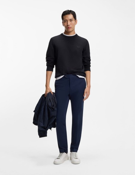 COTTON SWEATER WITH EMBROIDERED LOGO