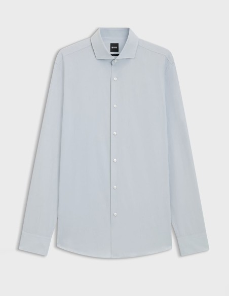 SLIM FIT SHIRT IN COTTON CHAMBRAY