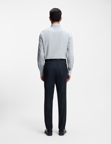 SLIM FIT SHIRT IN COTTON CHAMBRAY