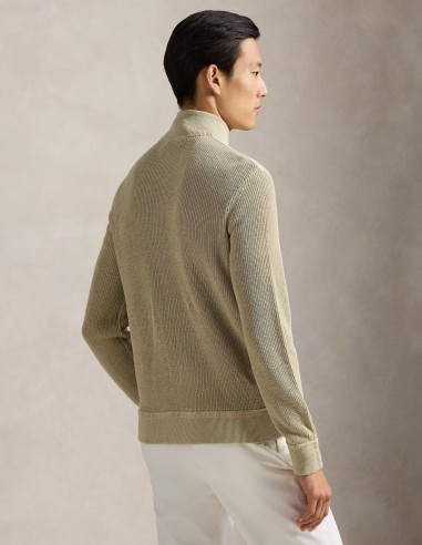 HYBRID LINEN FULL-ZIP JUMPER