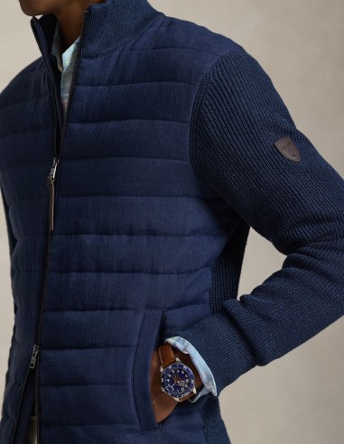 HYBRID LINEN FULL-ZIP JUMPER