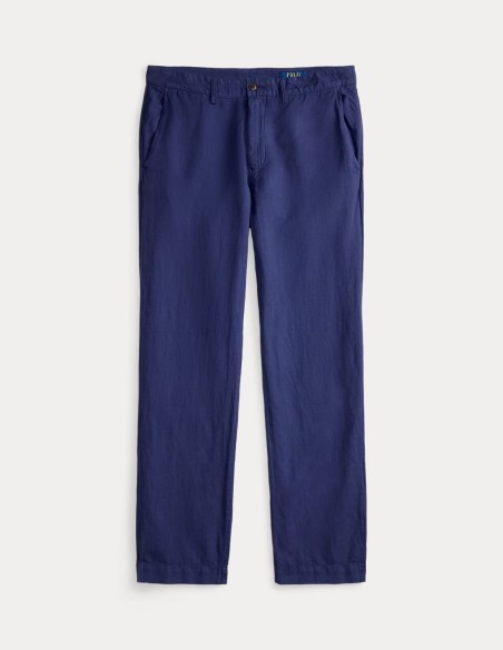 BEDFORD CLASSIC FIT LINEN-COTTON TROUSERS