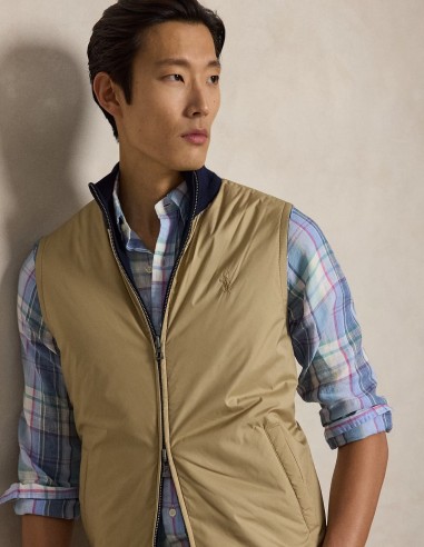 REVERSIBLE HYBRID SLEEVLESS JUMPER