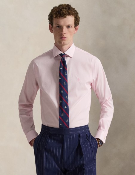 CUSTOM FIT STRIPED POPLIN SHIRT