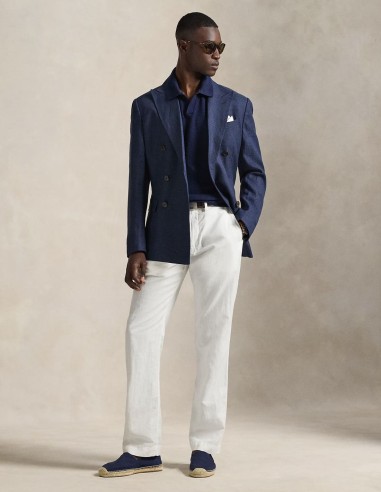 TEXTURED COTTON-LINEN JUMPER