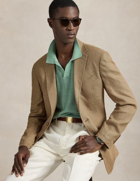ΜΠΛΟΥΖΑ POLO TEXTURED COTTON-LINEN