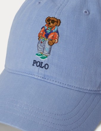 POLO BEAR LINEN BALL CAP 2