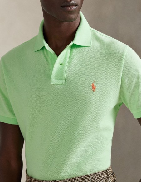 CUSTOM FIT MESH POLO SHIRT