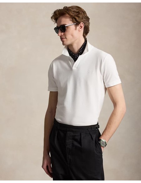 CUSTOM FIT STRETCH MESH POLO SHIRT