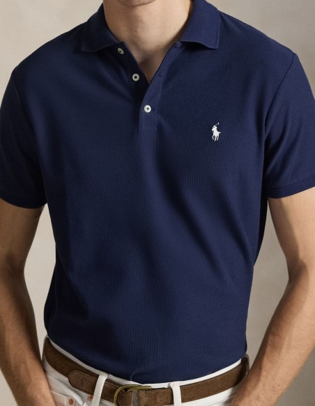 CUSTOM FIT HONEYCOMB-MESH POLO SHIRT