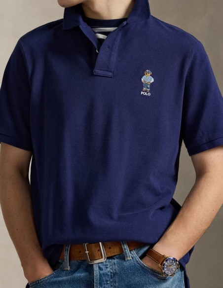 CLASSIC FIT POLO BEAR MESH POLO SHIRT