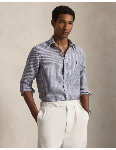 ΠΟΥΚΑΜΙΣΟ STRIPED LINEN CUSTOM FIT