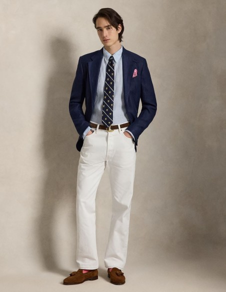 ΠΟΥΚΑΜΙΣΟ STRIPED LINEN CUSTOM FIT