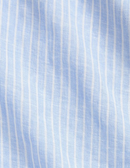 ΠΟΥΚΑΜΙΣΟ STRIPED LINEN CUSTOM FIT