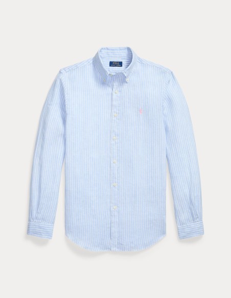 ΠΟΥΚΑΜΙΣΟ STRIPED LINEN CUSTOM FIT
