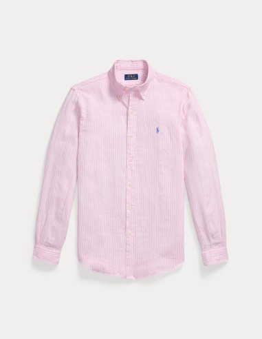 ΠΟΥΚΑΜΙΣΟ STRIPED LINEN CUSTOM FIT