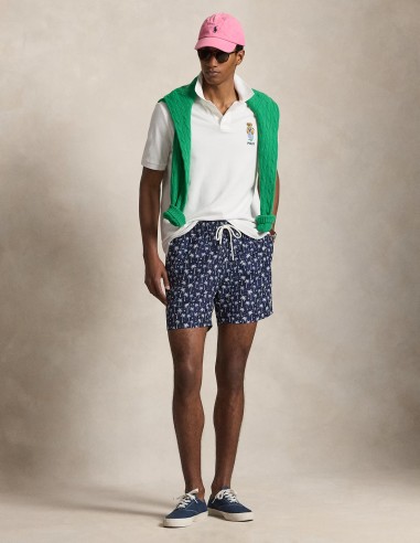 CUSTOM FIT POLO BEAR MESH POLO SHIRT