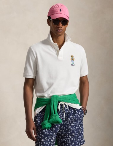 ΜΠΛΟΥΖΑ POLO MESH POLO BEAR CUSTOM FIT