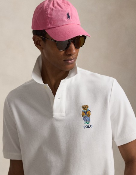 ΜΠΛΟΥΖΑ POLO MESH POLO BEAR CUSTOM FIT