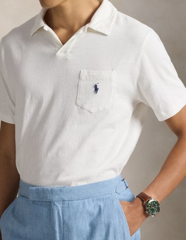ΜΠΛΟΥΖΑ POLO COTTON-LINEN STANDARD FIT