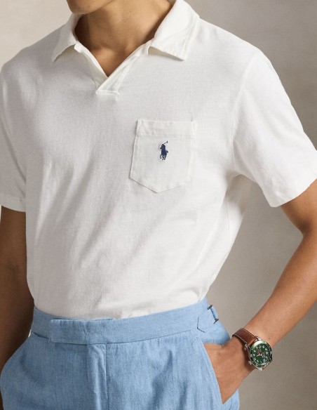 ΜΠΛΟΥΖΑ POLO COTTON-LINEN STANDARD FIT