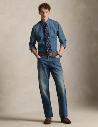 ΠΟΥΚΑΜΙΣΟ DENIM CUSTOM FIT 2