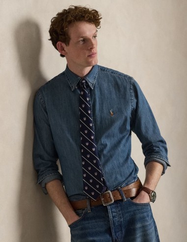 CUSTOM FIT DENIM SHIRT