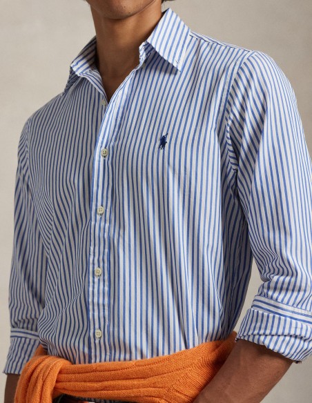 CUSTOM FIT STRIPED BROADCLOTH SHIRT