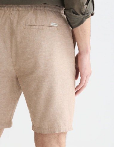ΒΕΡΜΟΥΔΑ CHINO COTTON LINEN CORE FAVE