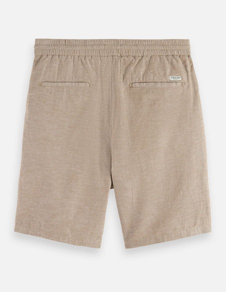 CORE FAVE COTTON LINEN REGULAR FIT CHINO SHORTS